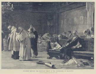 Columbus refuting the Dominican Friars in the Conferences at Salamanca